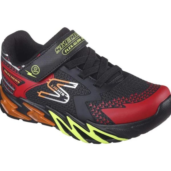 Outlet Skechers S Lights: Flex-Glow Bolt Schwarz