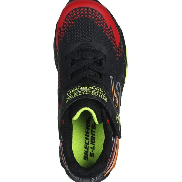 Outlet Skechers S Lights: Flex-Glow Bolt Schwarz