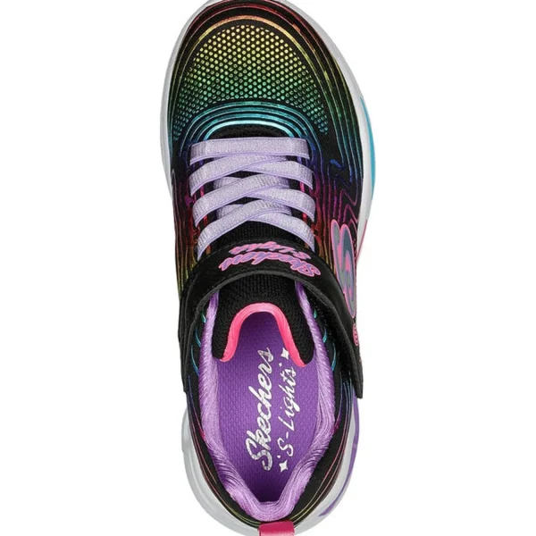 Store Skechers S Lights: Wavy Beams Schwarz