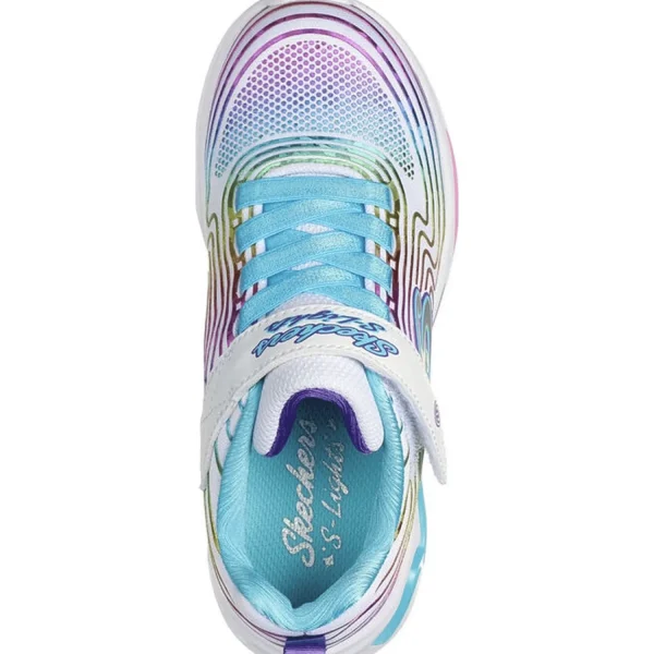 Outlet Skechers S Lights: Wavy Beams Weiß