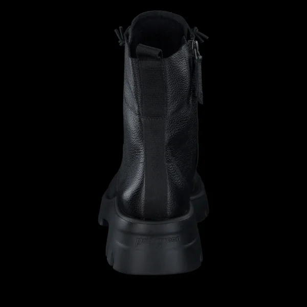 Sale Paul Green 0076-8216-046/Schnürstiefelett Schwarz