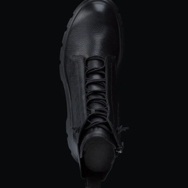 Sale Paul Green 0076-8216-046/Schnürstiefelett Schwarz