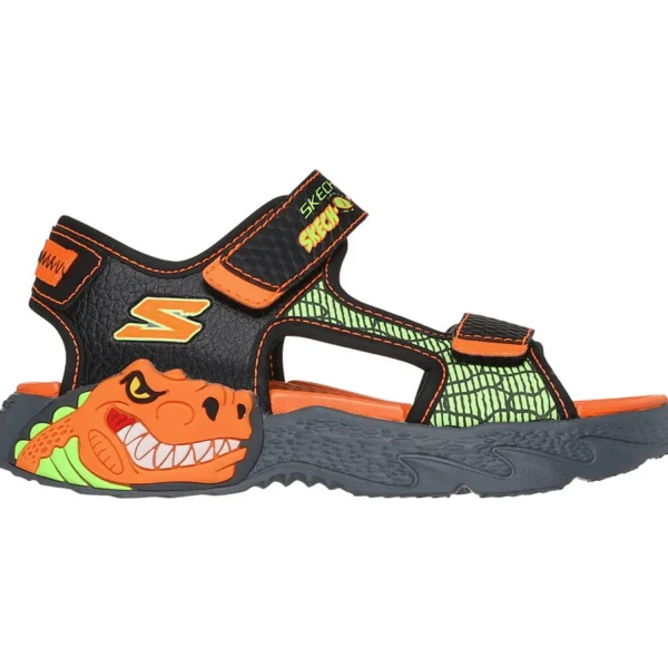 Online Skechers S-Lights: Creature-Splash Schwarz