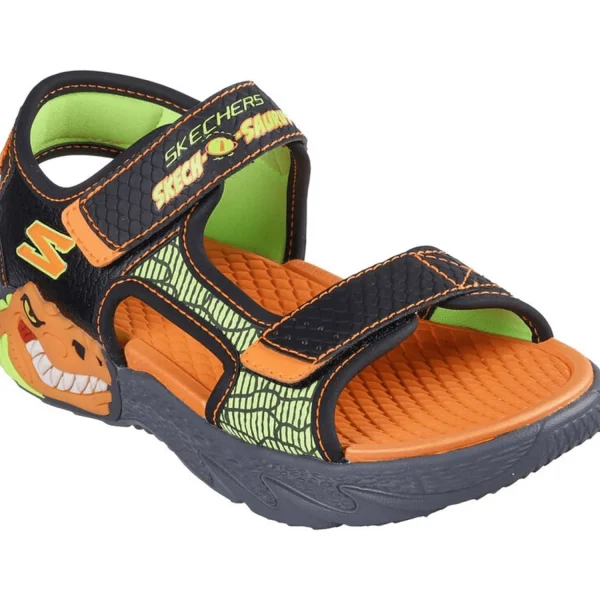 Online Skechers S-Lights: Creature-Splash Schwarz