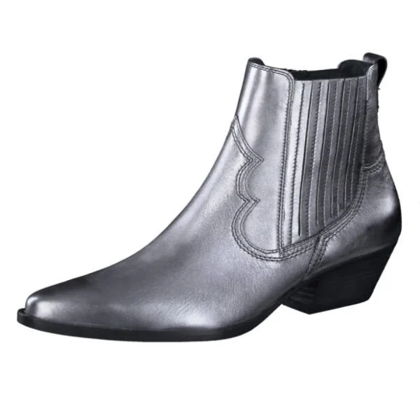 Cheap Paul Green 0076-8144-036/Stiefelette Grau Metallic